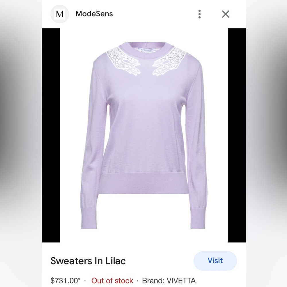 Vivetta Lilac Sweater
